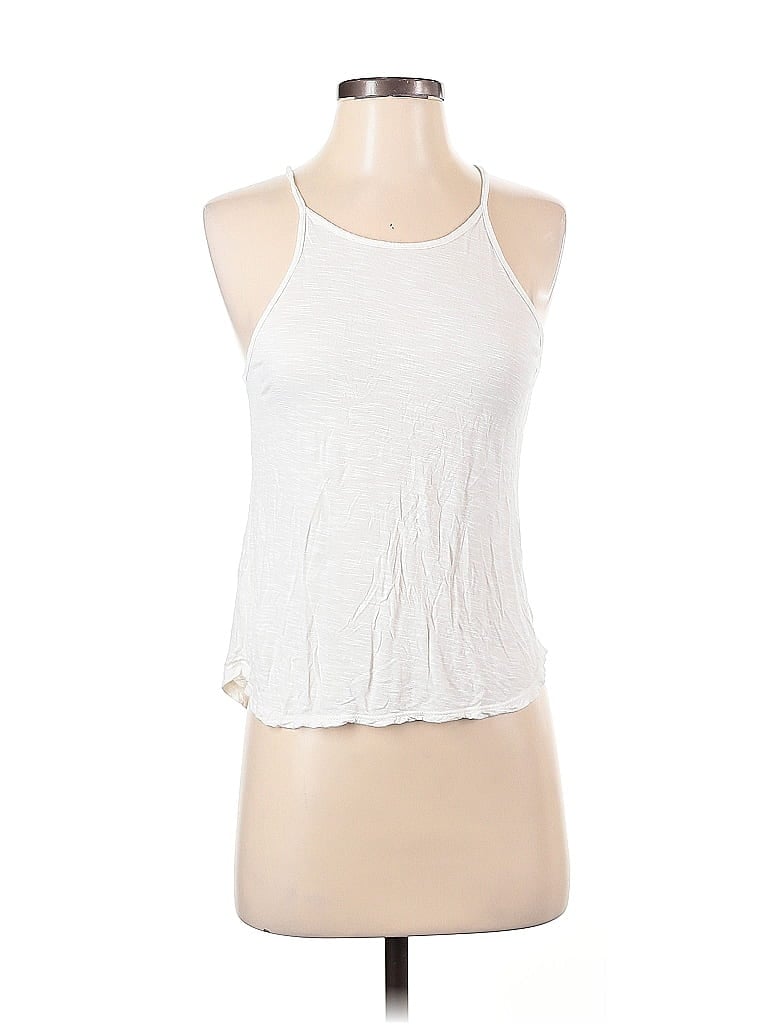 Pre-owned Assorted Brands Tank Top White Halter Neckline Tops