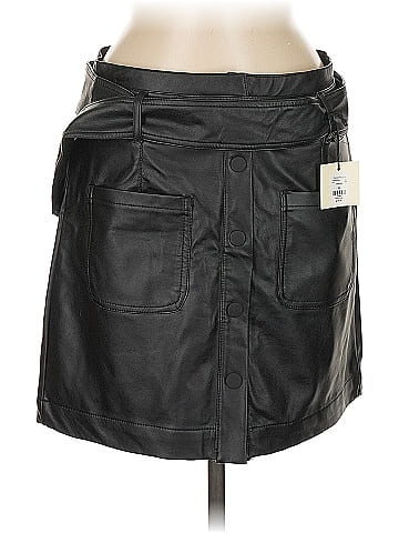 TGLA Faux Leather Skirt (view 1)