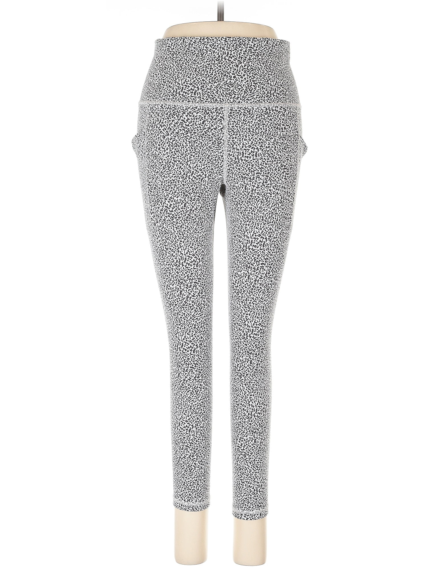 Athleta Animal Print Gray Active Pants Size M