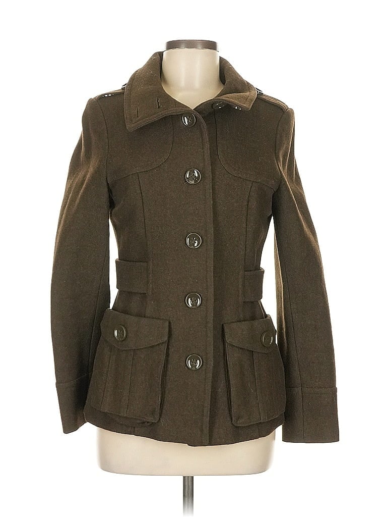 Pre-owned H&m Coat In Brown