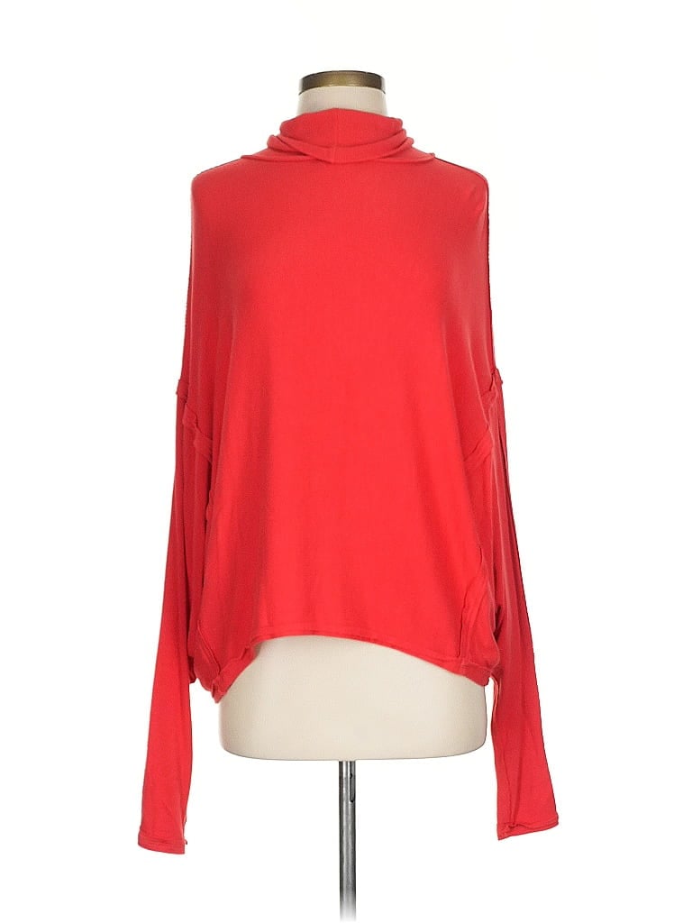 Pre-owned We The Free Long Sleeve Turtleneck In Red
