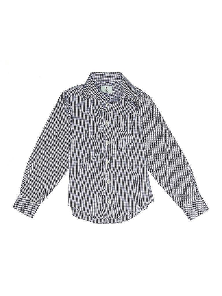 Pre-owned Assorted Brands Kids' Long Sleeve Button Down Shirt In Gray