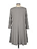 Soho Solid Gray Casual Dress Size L - photo 2