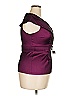 R&M Richards Burgundy Purple Short Sleeve Blouse Size 18 - photo 4