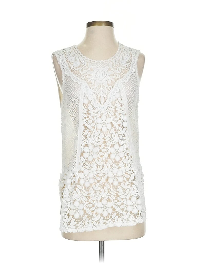 Tiny Ivory Sleeveless Blouse Size S - photo 1