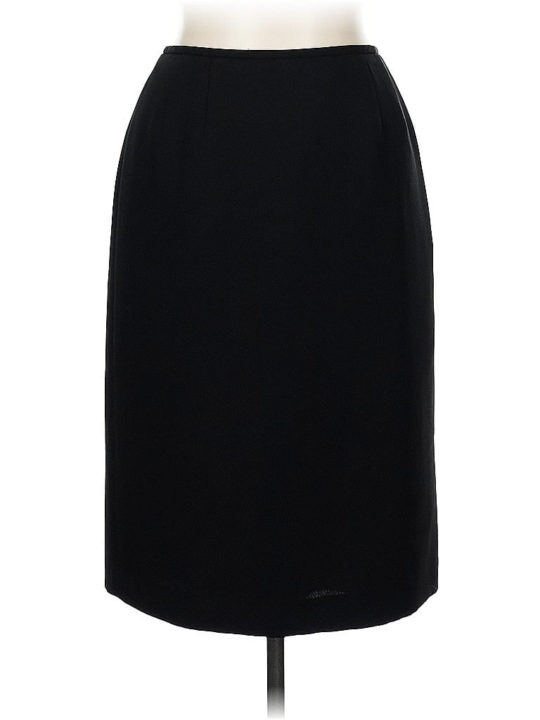 Tahari by ASL 100% Polyester Solid Black Formal Skirt Size 8 - photo 1