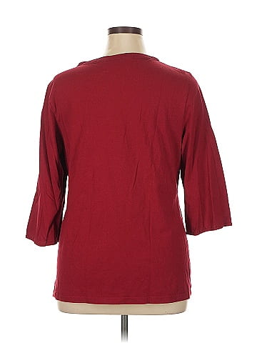 Karen Scott Sport 3/4 Sleeve Blouse (view 2)