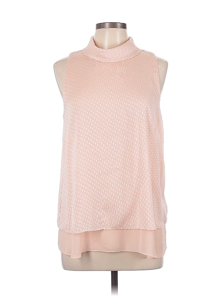 Pre-owned Ellen Tracy Sleeveless Blouse In Pink