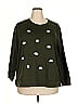 Talbots Outlet Polka Dots Green Sweatshirt Size 3X - photo 1