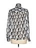 Worthington 100% Polyester Silver Long Sleeve Blouse Size M - photo 2