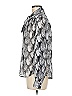 Worthington 100% Polyester Silver Long Sleeve Blouse Size M - photo 5
