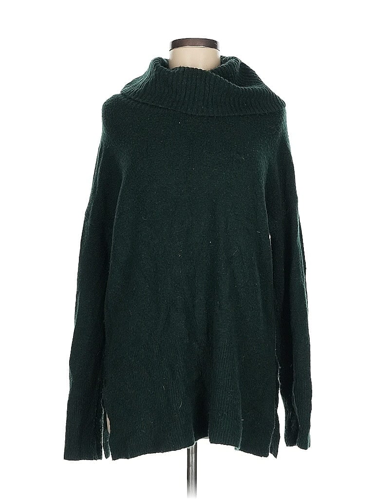 Pre-owned Nanette Lepore Turtleneck Sweater In Green