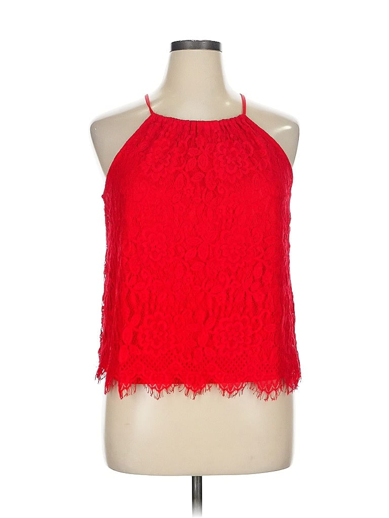 Pre-owned No Boundaries Sleeveless Blouse In Red