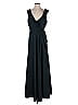 BHLDN 100% Polyester Black Green Cocktail Dress Size 6 - photo 1