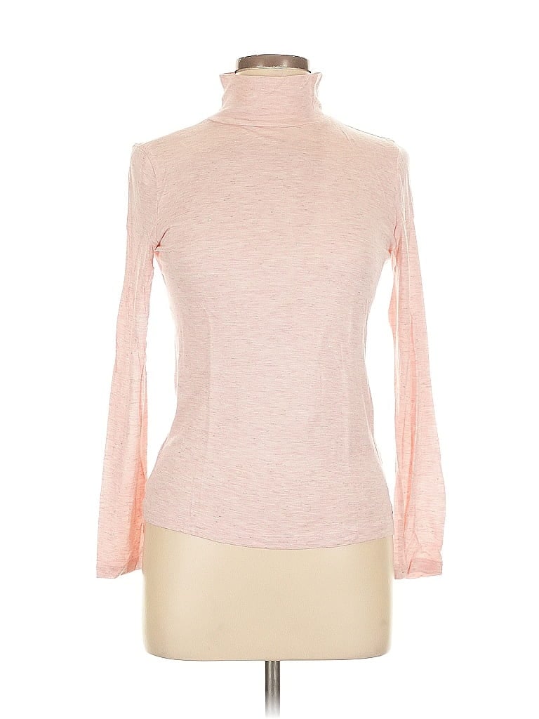 Pre-owned Abercrombie & Fitch Long Sleeve Turtleneck In Pink