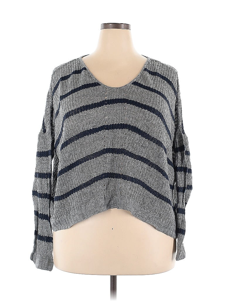 Maurices 100% Acrylic Gray Pullover Sweater Size XXL - photo 1