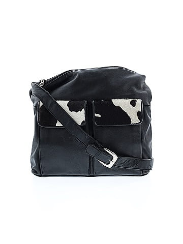 Silver Blue U.S.A Leather Crossbody Bag (view 1)
