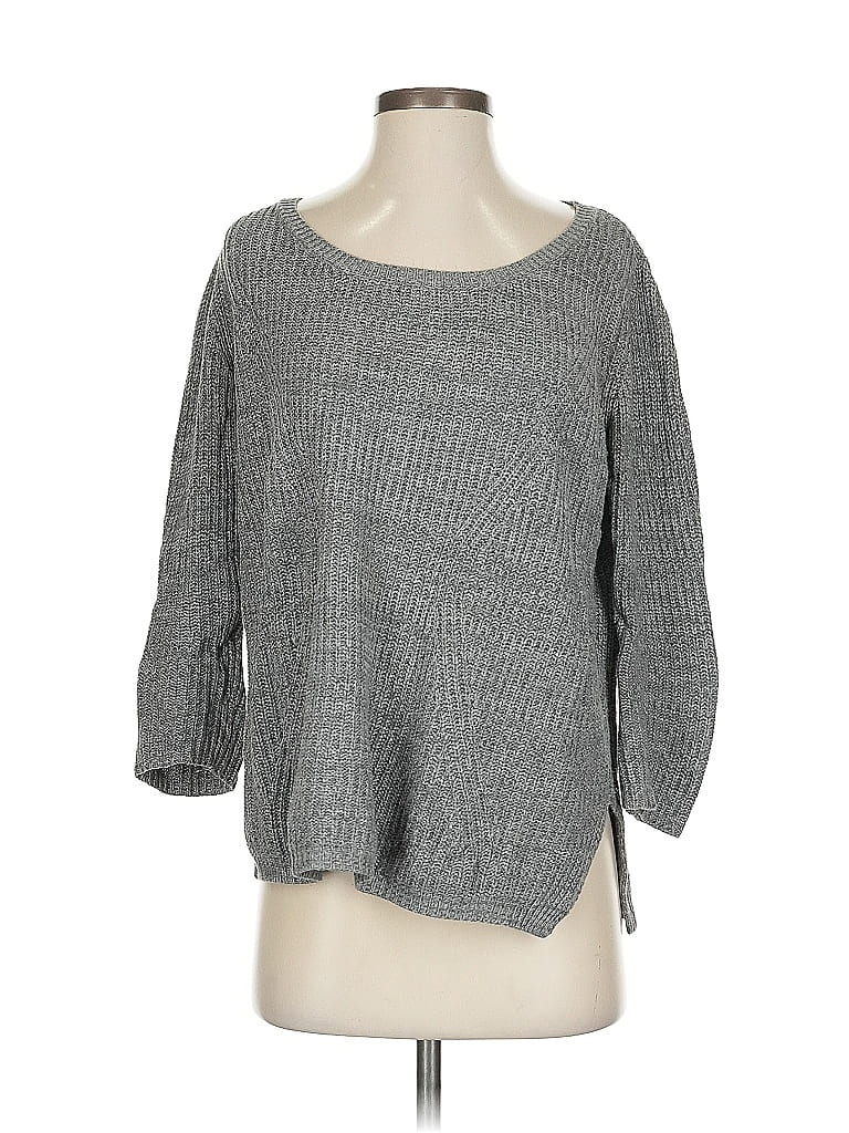 Pre-owned Lucky Brand Pullover Sweater In Gray