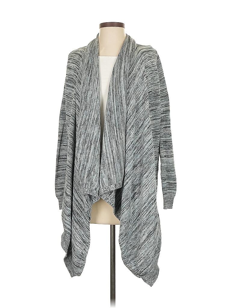 Pre-owned Moda International Cardigan Sweater In Gray