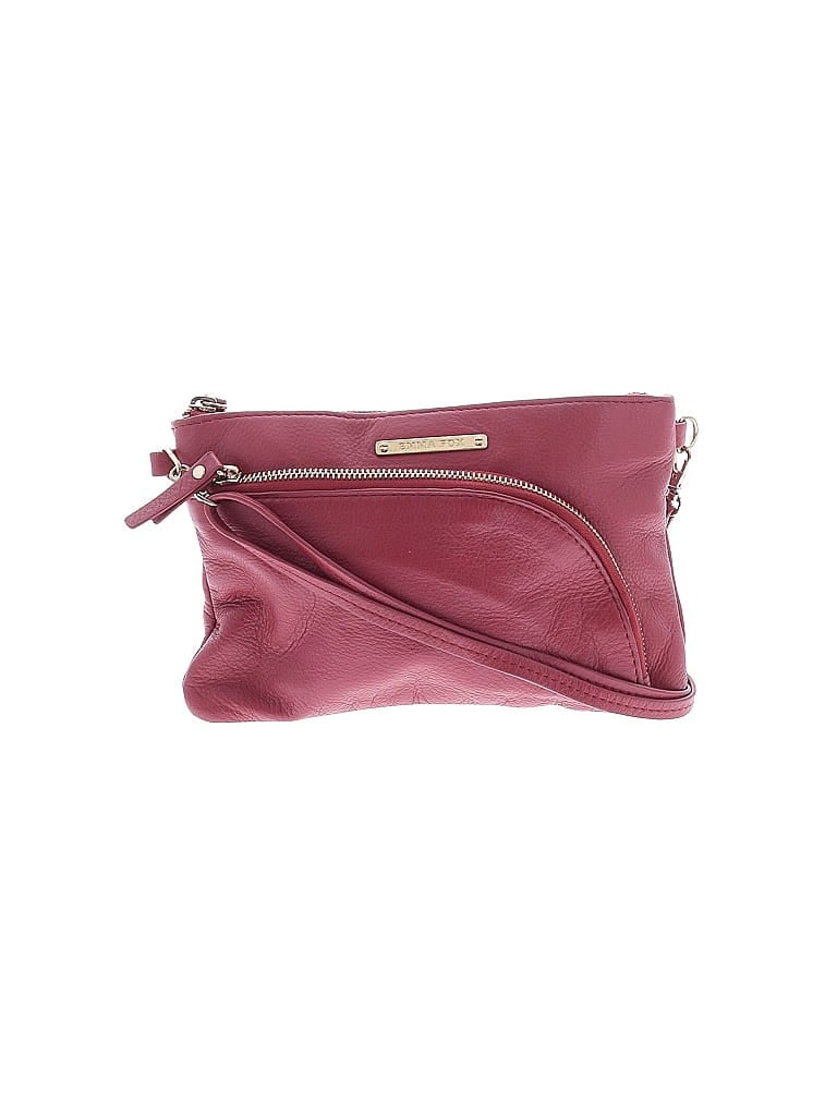 Emma Fox 100% Leather Burgundy Red Leather Crossbody Bag One size - photo 1