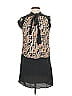 Evette & K Graphic Black Casual Dress Size S - photo 1