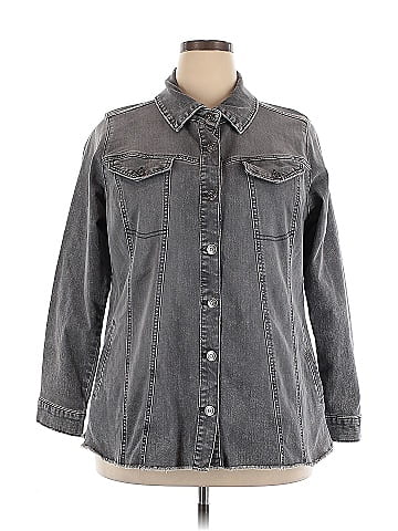LOGO by Lori Goldstein Denim Jacket (view 1)