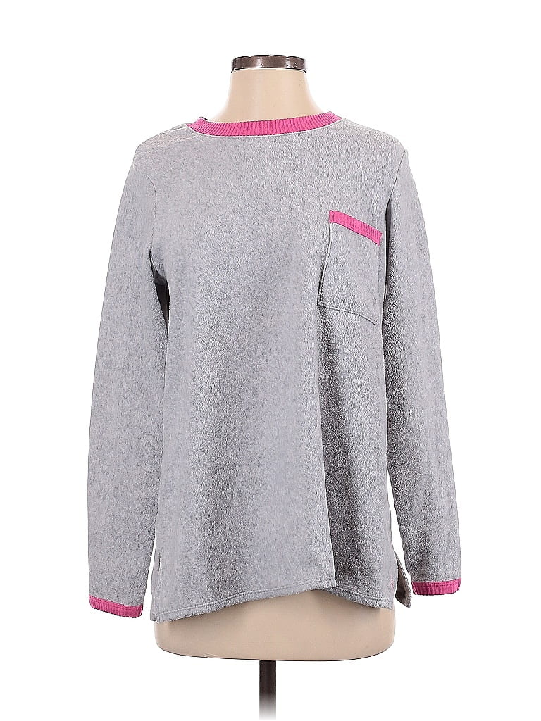 Pre-owned Cuddl Duds Pullover Sweater In Gray