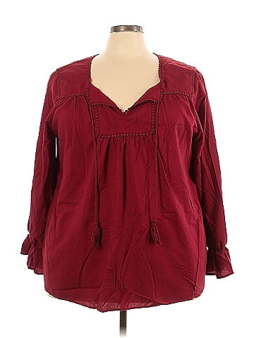 Cacique Long Sleeve Blouse (view 1)