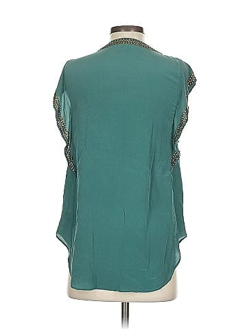 Calypso St. Barth Short Sleeve Silk Top (view 2)
