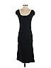 Moda International Solid Black Casual Dress Size S - photo 1