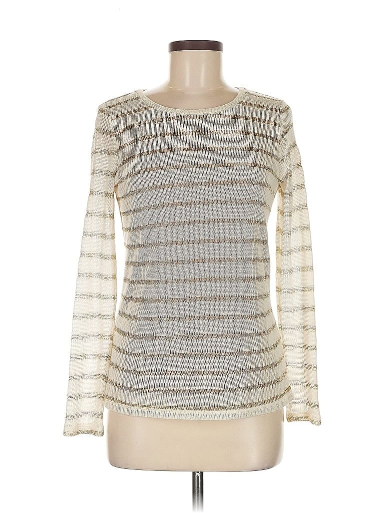 Pre-owned Michael Michael Kors Pullover Sweater In White