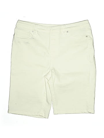 DG^2 by Diane Gilman Khaki Shorts (view 1)
