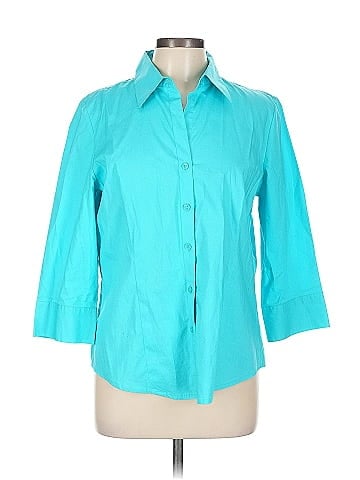 Kim Rogers 3/4 Sleeve Button-Down Shirt (view 1)