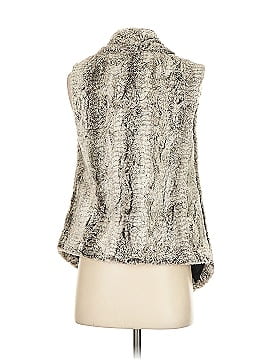 Donna Salyers' Fabulous Furs 100% Acrylic Ivory Faux Fur Vest Size L