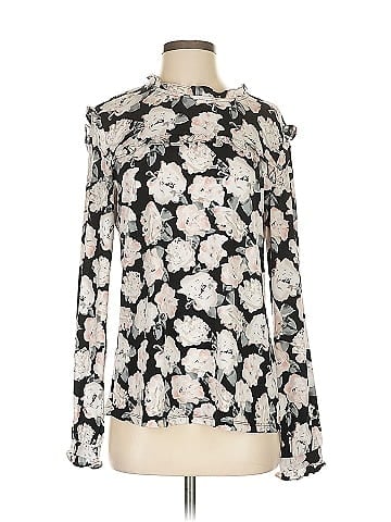 Karl Lagerfeld Paris Long Sleeve Blouse (view 1)