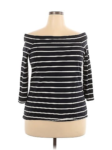 Ann Taylor LOFT 3/4 Sleeve T-Shirt (view 1)