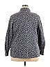 D&Co. Animal Print Gray Long Sleeve Button-Down Shirt Size 2X - photo 2