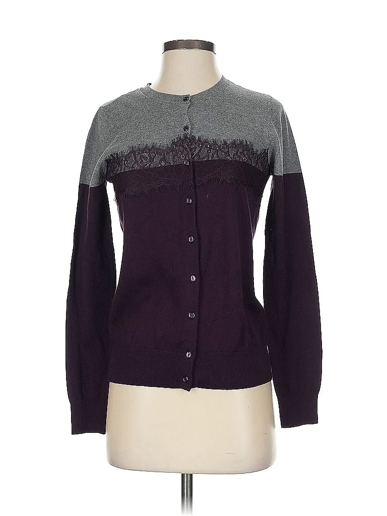 Ann Taylor LOFT Outlet 100% Cotton Purple Cardigan Size S - photo 1