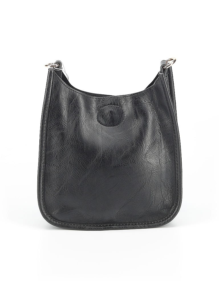 Ah-dorned Solid Black Crossbody Bag One size - photo 1