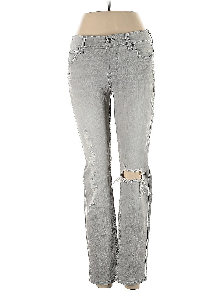 Pre-owned 7 For All Mankind Jeans In Gray