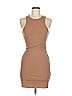 12th Tribe Solid Tan Casual Dress Size M - photo 1