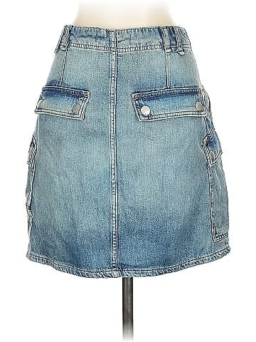 We the Free Denim Skirt (view 2)