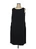 Jones Studio Solid Black Casual Dress Size 16 - photo 1