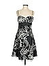 Speechless 100% Polyester Print Black Cocktail Dress Size 7 - photo 1