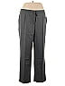 Le Suit Chevron-herringbone Gray Dress Pants Size 16 - photo 1
