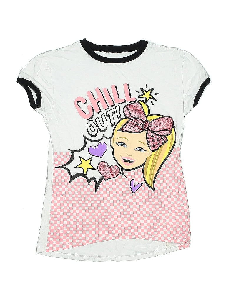 Pre-owned Nickelodeon Kids' Short Sleeve T-shirt In White