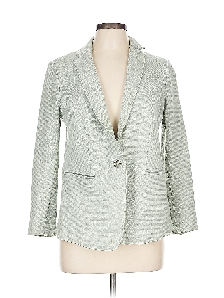 Pre-owned Ann Taylor Blazer Jacket In Gray