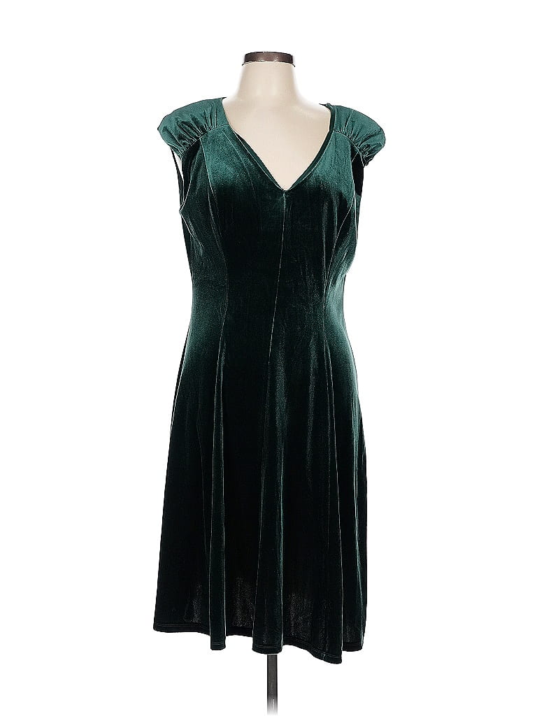 Maggy London Teal Cocktail Dress Size 12 - photo 1