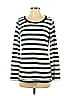 T by Talbots Stripes Ivory Pullover Sweater Size S - photo 1