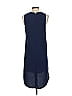Trouve 100% Polyester Solid Blue Casual Dress Size S - photo 2